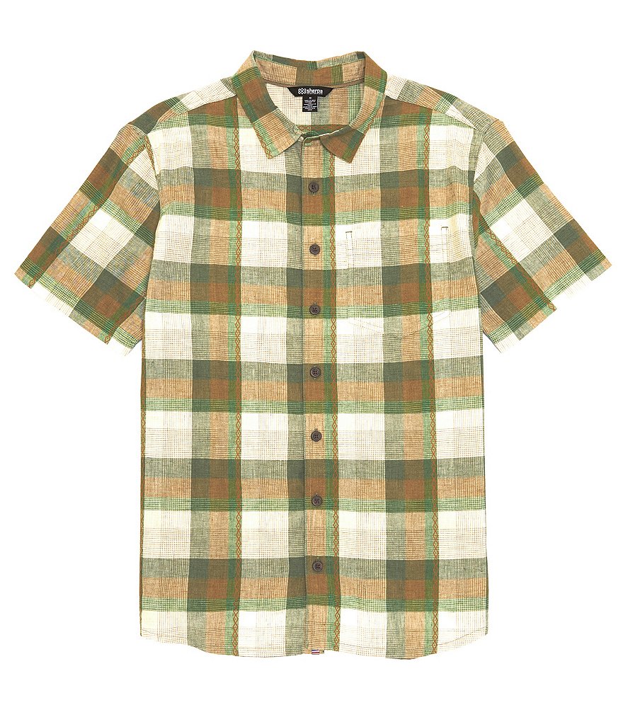 Sherpa Adventure Gear Kongde Short-Sleeve Plaid Woven Shirt | Dillard's