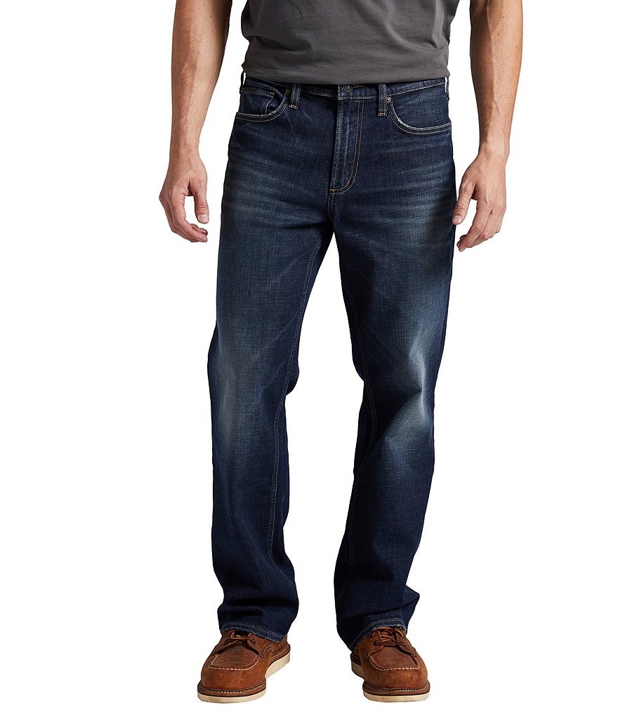 Silver Jeans Co. Craig Classic-Fit Indigo Blue Bootcut Mid Flex Jeans ...