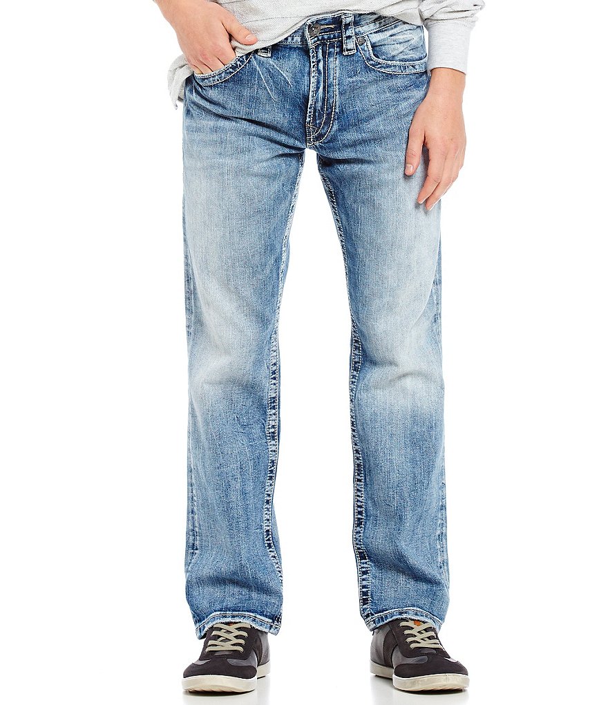 Silver Jeans Co. Eddie Relaxed Light Tapered-Fit Jeans | Dillard's