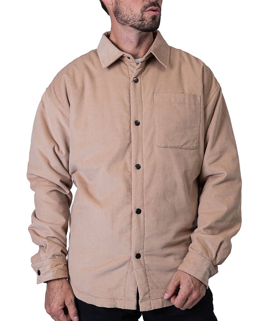 Silver Jeans Co. Long Sleeve Corduroy Shirt Jacket