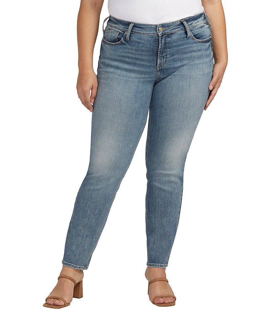 Silver Jeans Co. Plus Size Suki Mid Rise True Bootcut Jeans