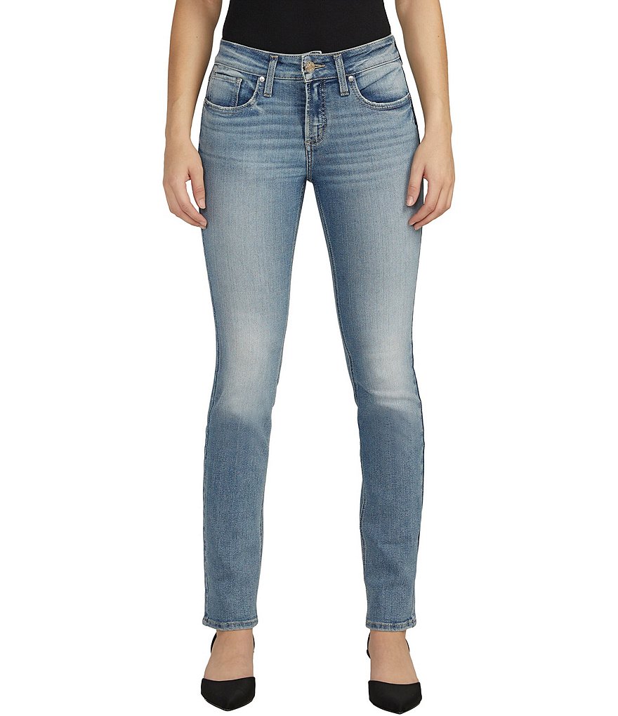 Silver Jeans Co. Suki Mid Rise Straight Jeans | Dillard's