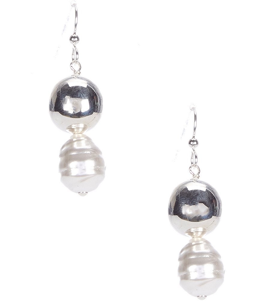 Simon Sebbag Baroque Pearl Sterling Silver Drop Earrings | Dillard's