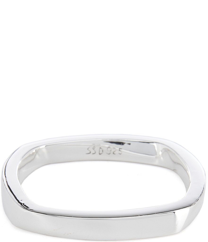 Shiny Silver Square Bangle Bracelet Blanks 25mm Set of 1 A7032 – VeryCharms