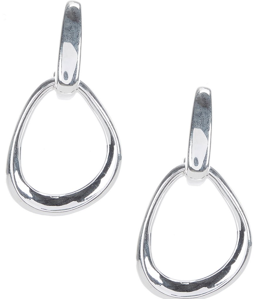 Simon Sebbag Sterling Silver Open Drop Convertible Clip Earrings ...