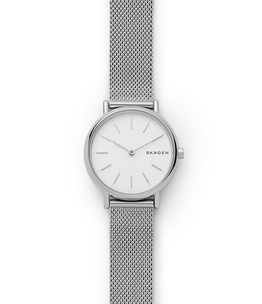 Skagen Women's Signature Slim Steel-Mesh Quartz Analog Watch | Dillard's