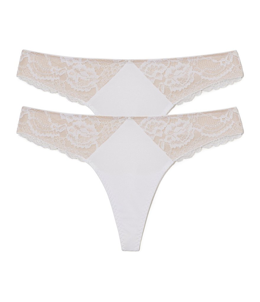 Skarlett Blue Minx Signature-Lace-Panel Thongs