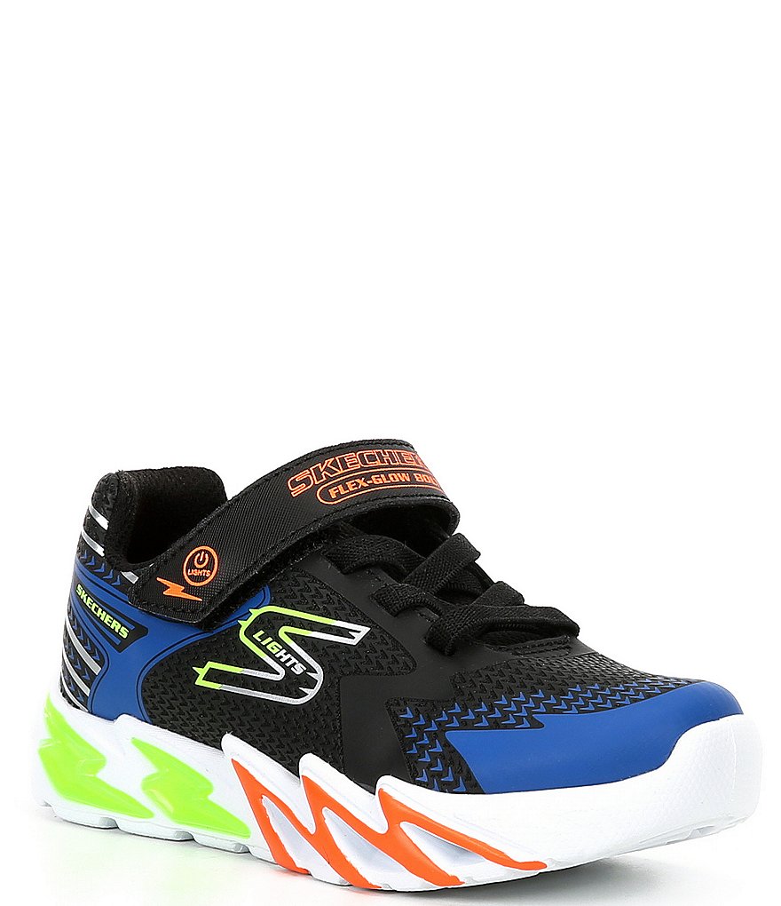 Skechers S Lights Flex Glow Bolt Sneakers (Kids) - Bootleggers