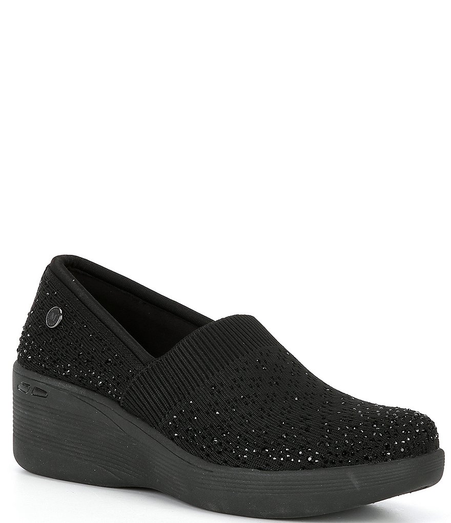 Skechers x Martha Stewart Pier-Lite Reflection Rhinestone Wedge Slip-Ons