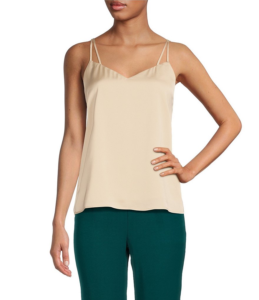 Womens - Tiered Cami Top in Blue Geo