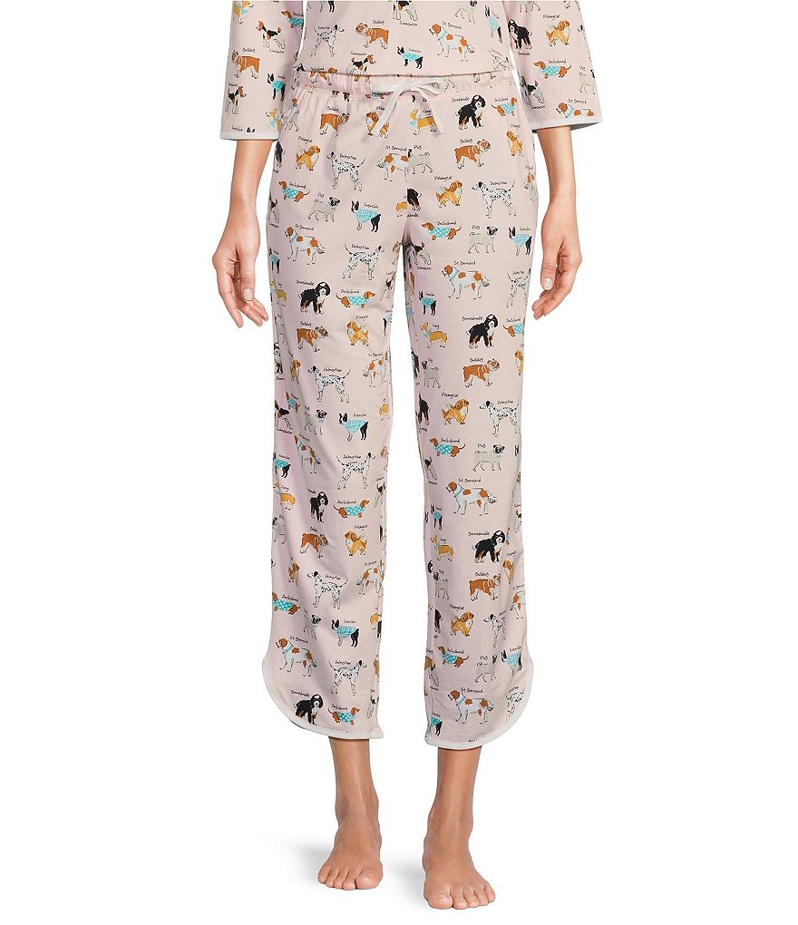 Sleep Sense Dog Breeds Print Coordinating Knit Sleep Pants | Dillard's