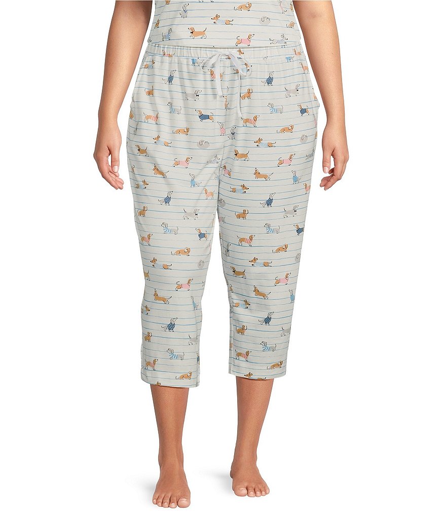 Plus size sleep on sale capris