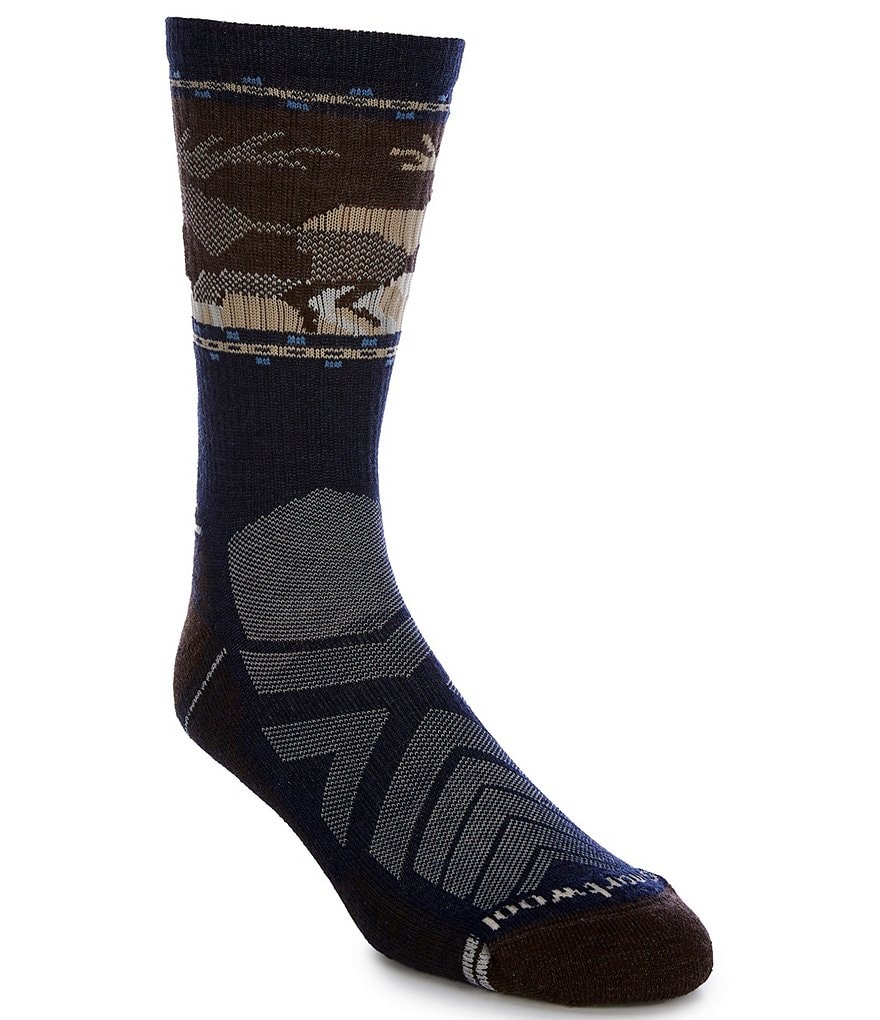 SmartWool Light Cushion Mountain Moose Crew Socks