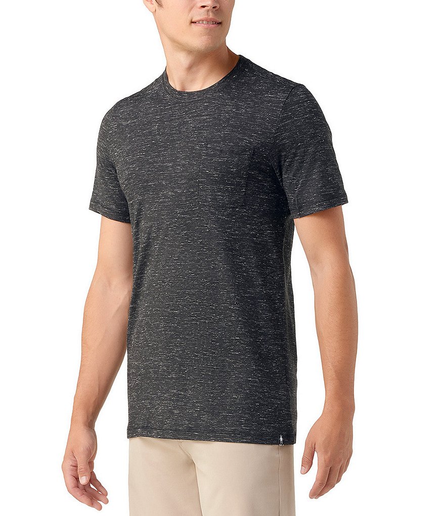 Smartwool Men's Merino Wool Hemp Blend Pocket Short Sleeve Tee (Regular Fit)