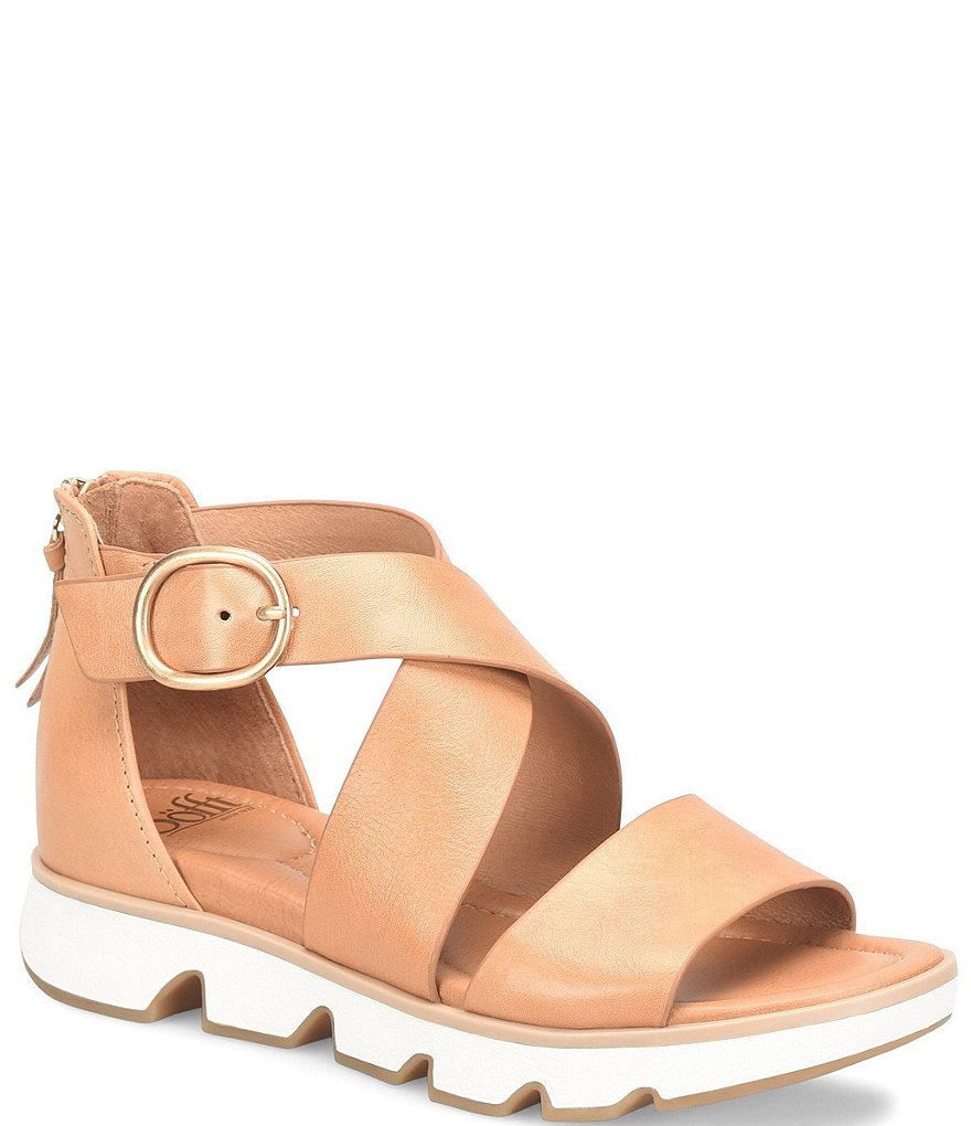 Sofft Mackenna Leather Ankle Strap Sandals | Dillard's