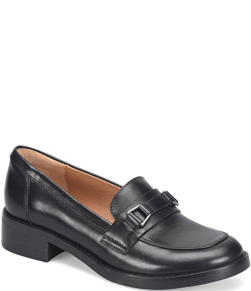 ? ? New Buckled Leather loafers with split leather finish. Soft construction. Premium Plain Leather Buckled Loafers main image 4