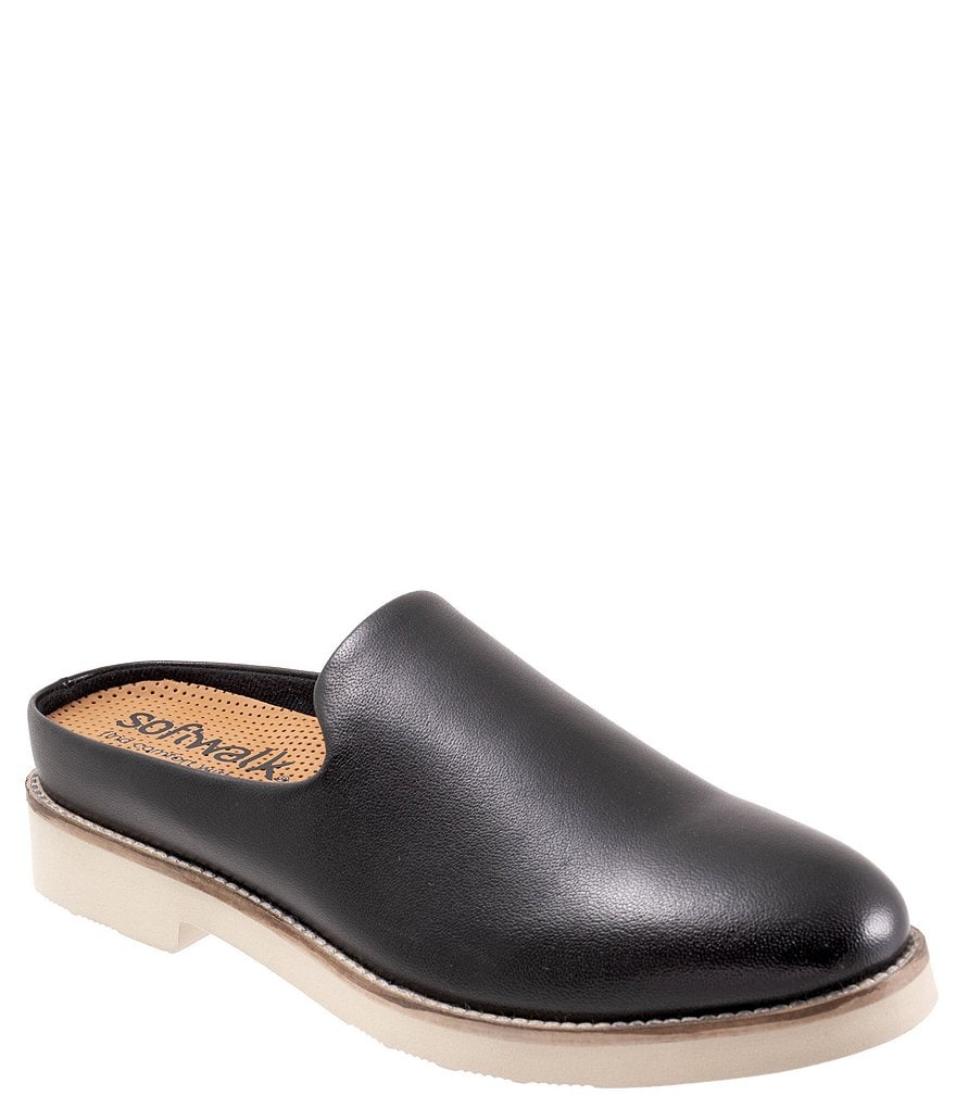 SoftWalk Wolcott II Leather Mules | Dillard's