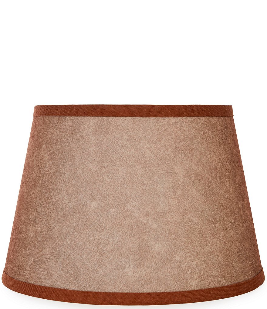 Customizable Lamp Collection Large Suede Tapered Drum Lamp Shade