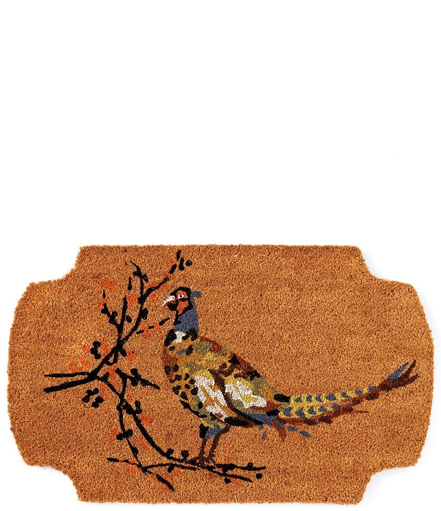 Southern Living Festive Fall Collection Pheasant Coir Rug | Dillard's