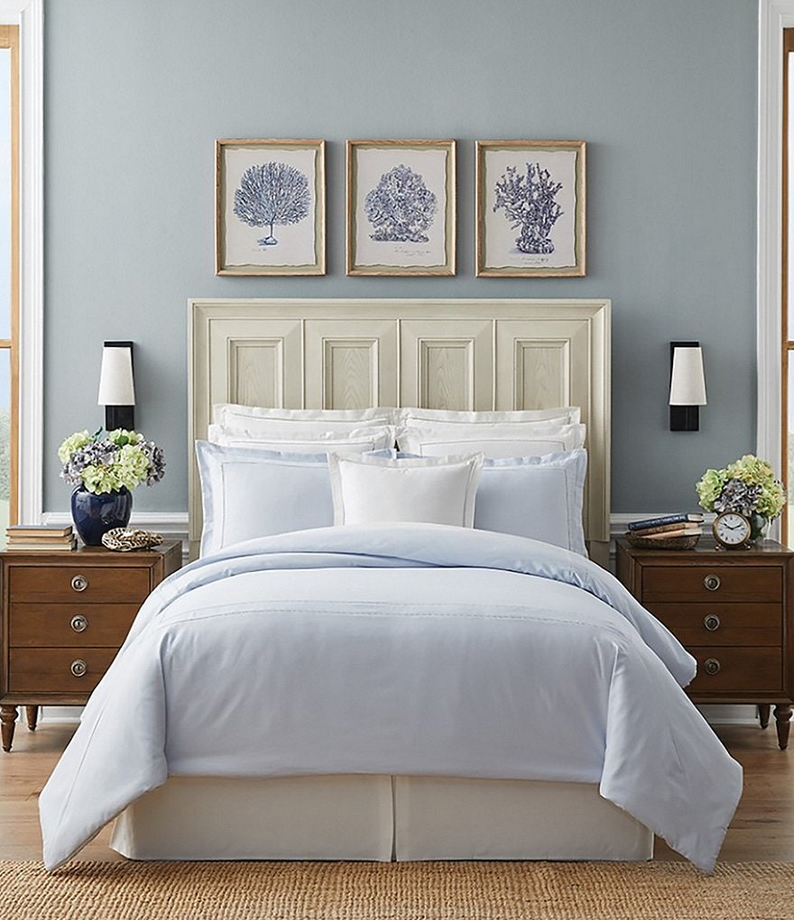 Southern Living Blake Linen Cotton newest King Duvet Cover