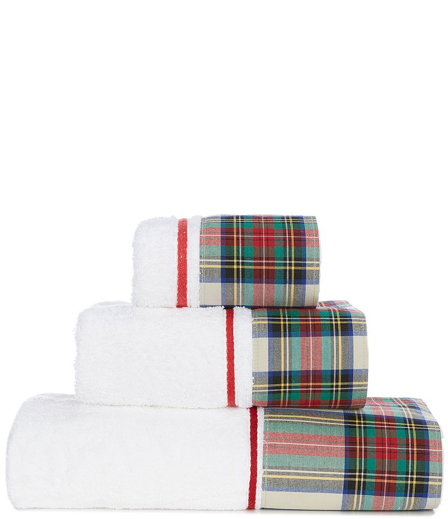 Southern Living Holiday Collection Plaid Bath Towels