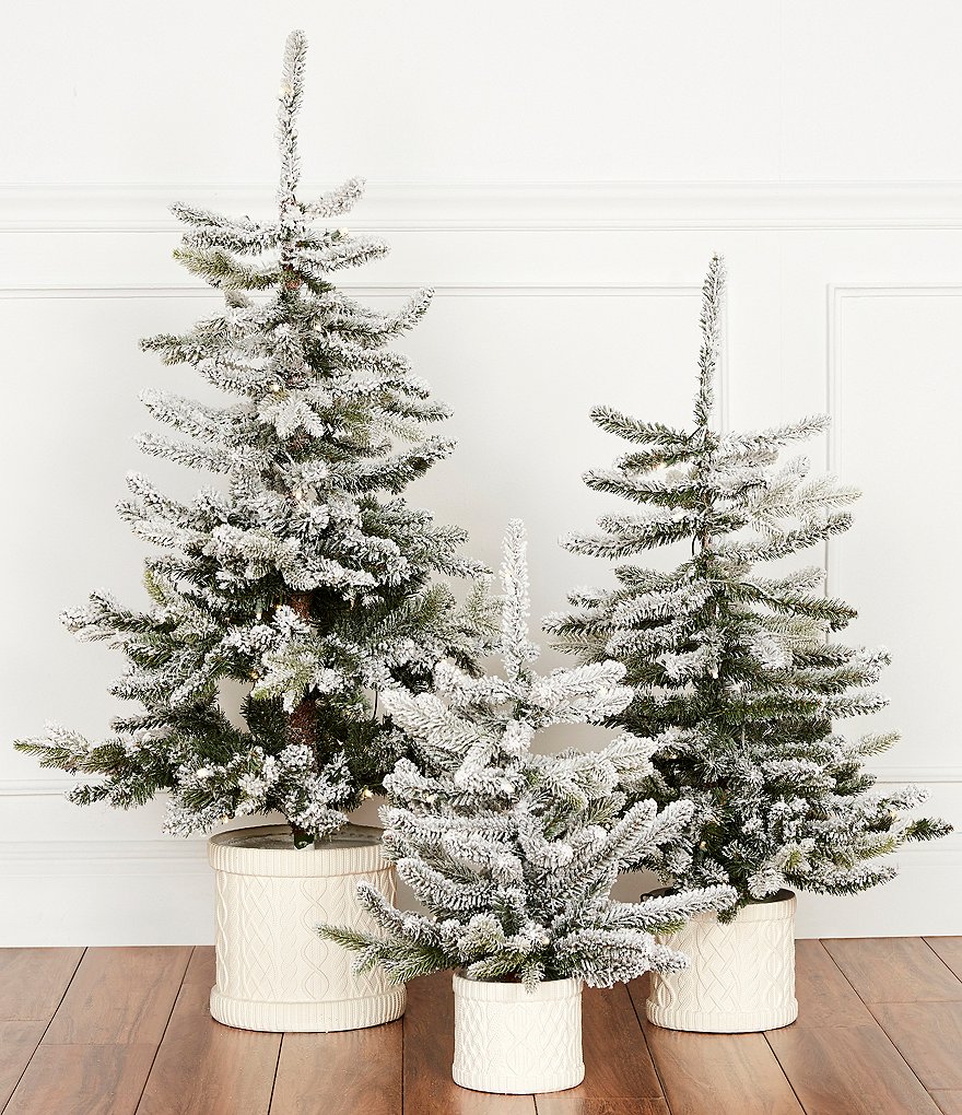 30 Pre-lit Decorative Collection Artificial Christmas White Pine