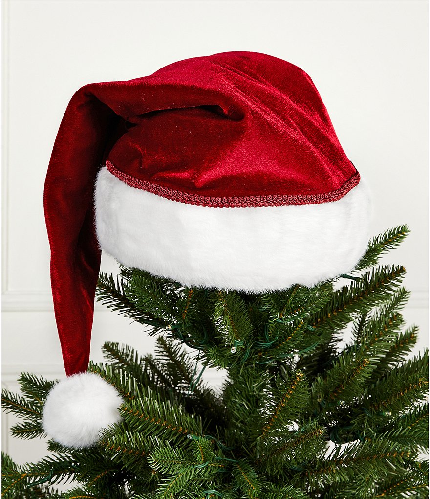 Southern Living Meet Me Under The Mistletoe Collection Santa Hat Tree Topper