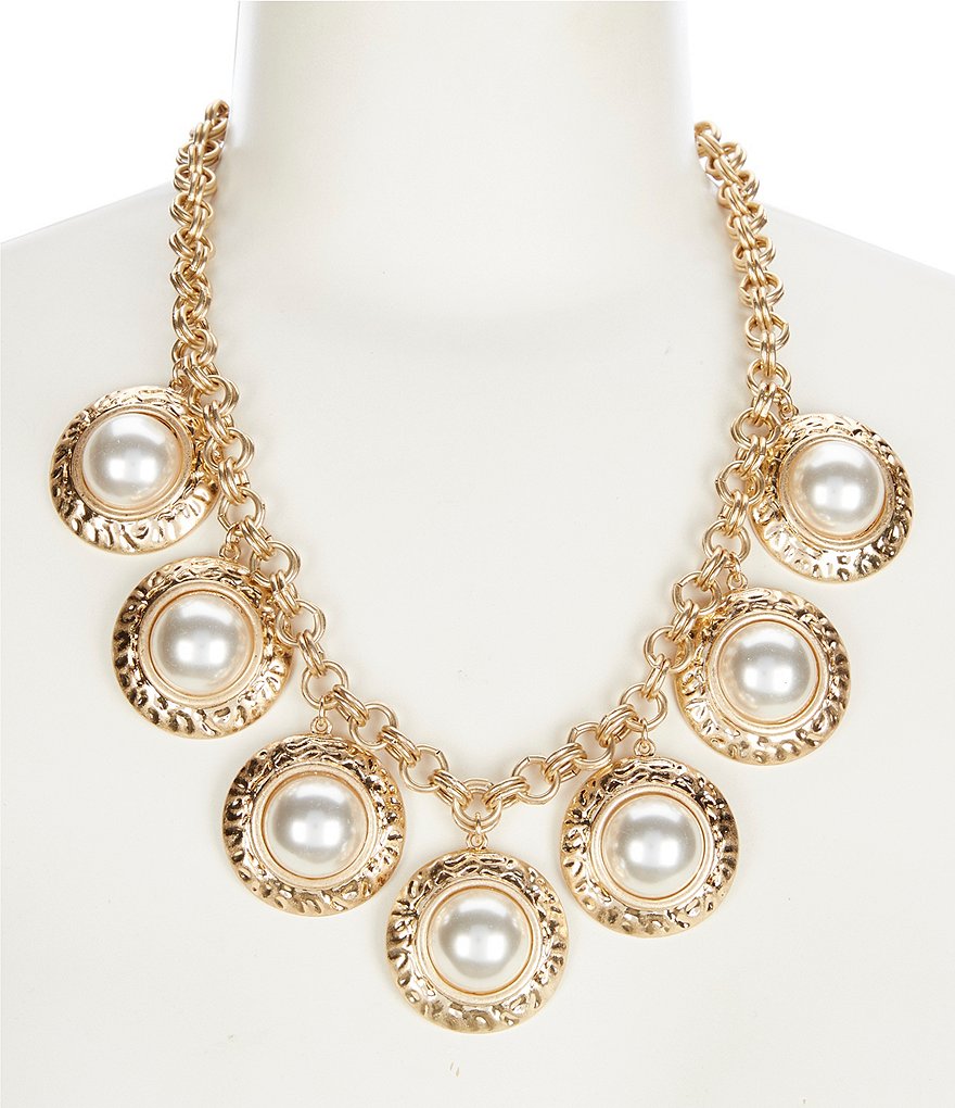 Southern Living Pearl Orbital Statement Necklace | Dillard's