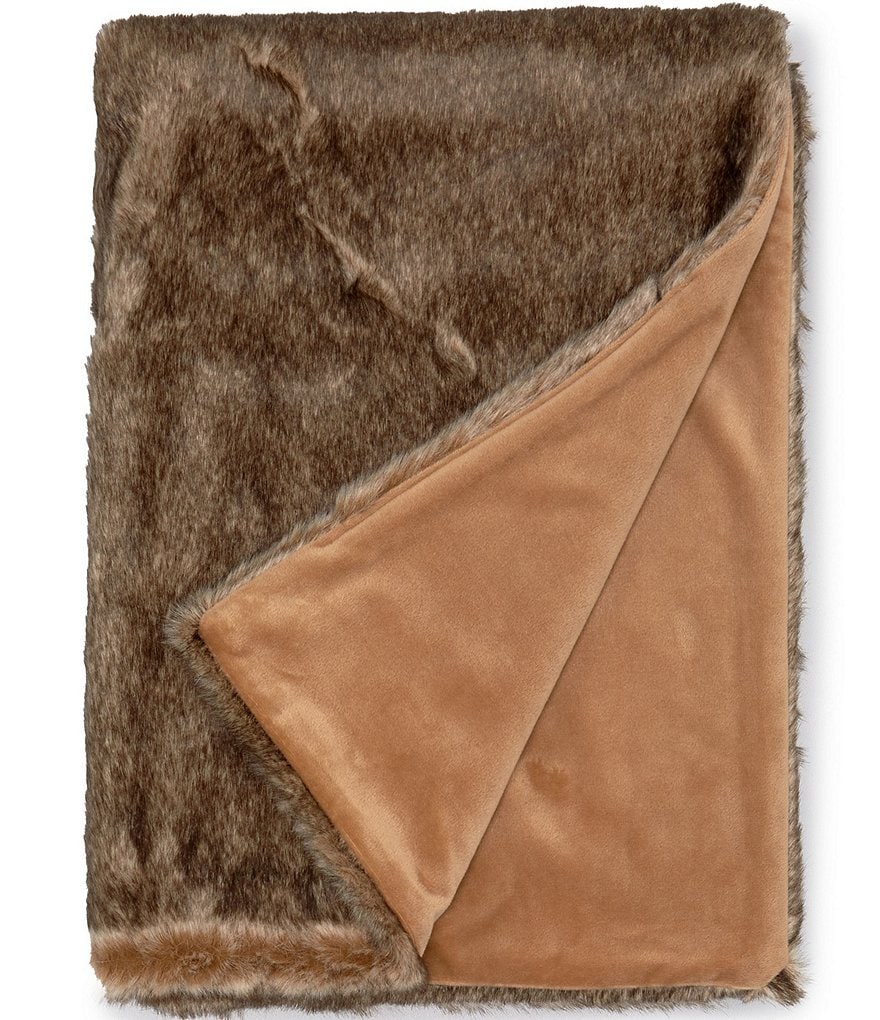 Magaschoni faux best sale fur throw