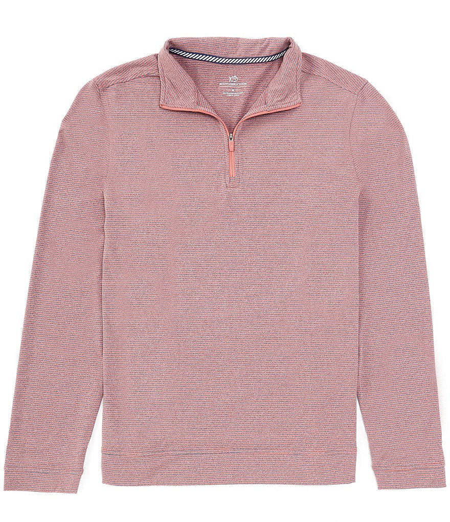 Vintage Ocean City Pink Quarter Zip Sweatshirt Mens