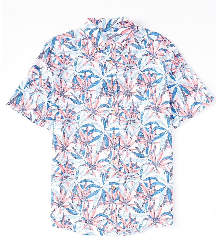 Southern Tide Tropical Blooms Short-Sleeve Woven Shirt | Dillard's