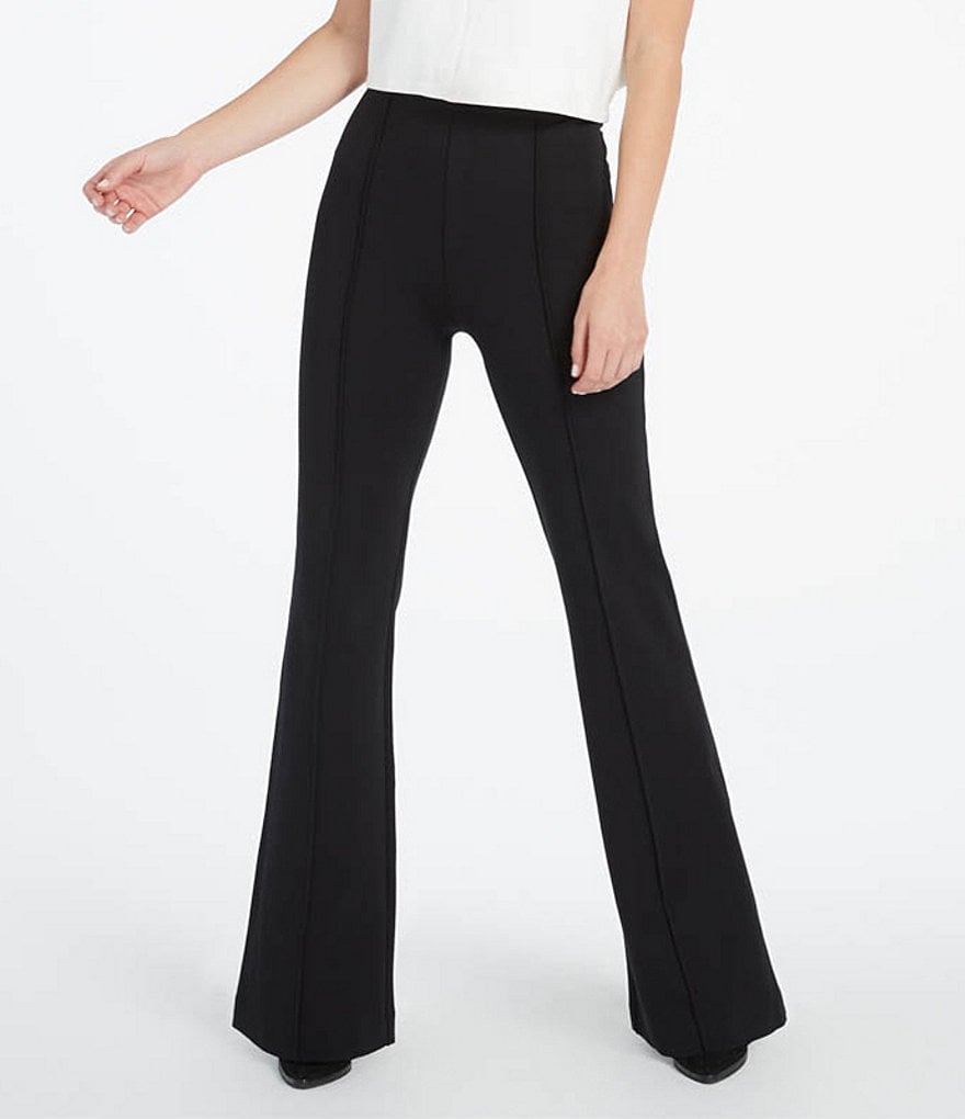 Please watch Match From there Spanx High Rise Flare Leg Ponte Pants | Dillard's