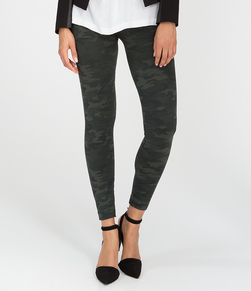 Spanx Green Camo Seamless Leggings Size S - $32 - From Tabitha