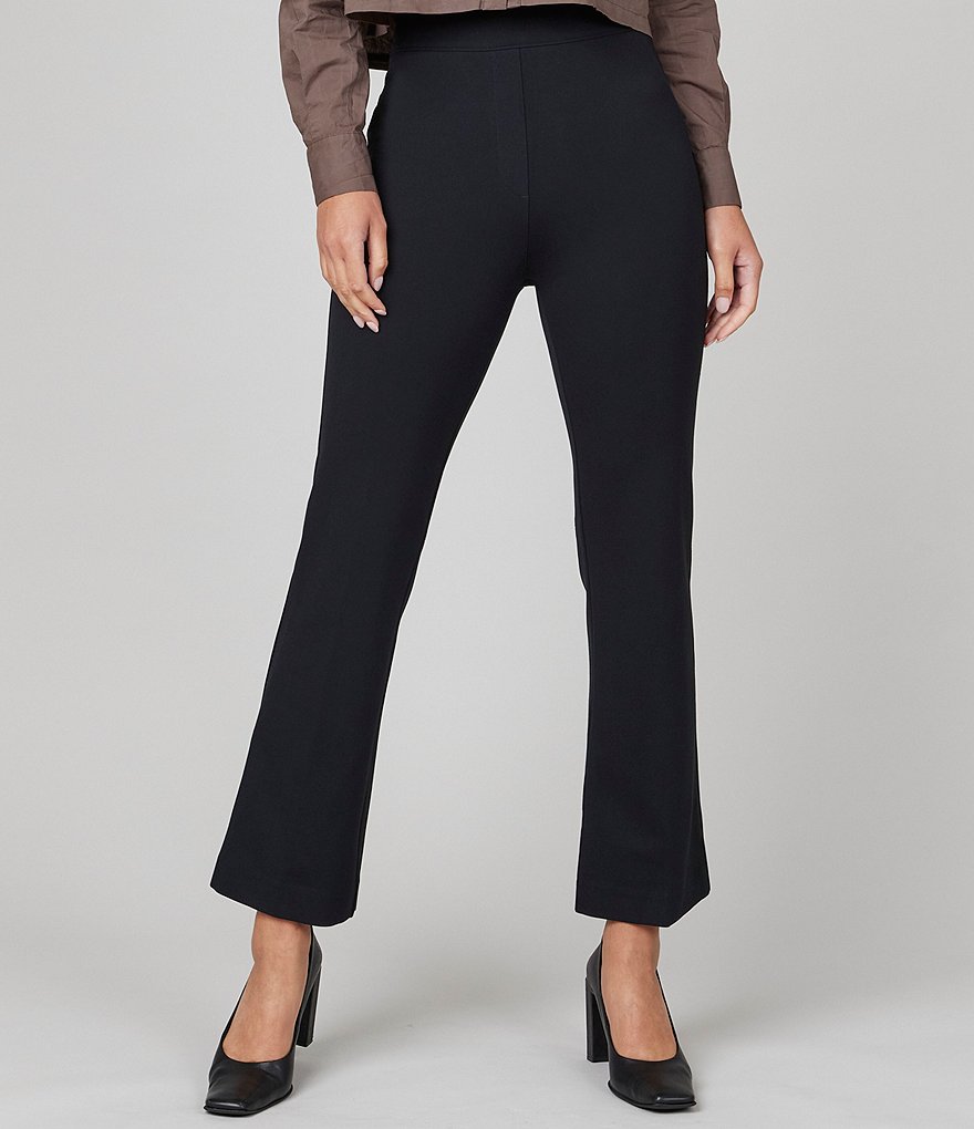 Spanx The Perfect Stretch-ponte Flared Pants in Black