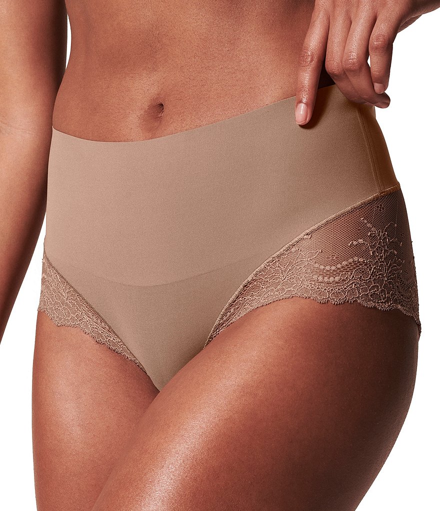 Spanx Undie-tectible Lace Hi-Hipster Panty Soft Nude – Belle Mode Intimates