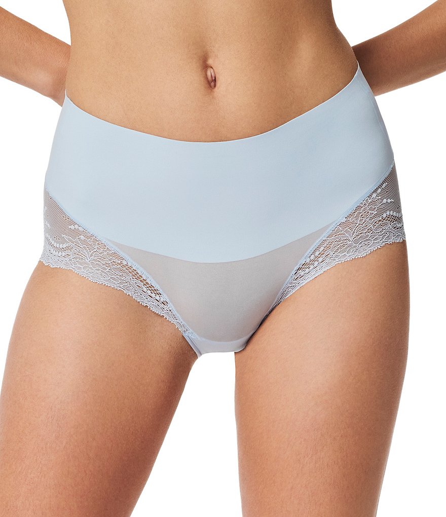 Spanx Undie-tectable Lace Hi-hipster Panty In Luxe Lilac Crossdye