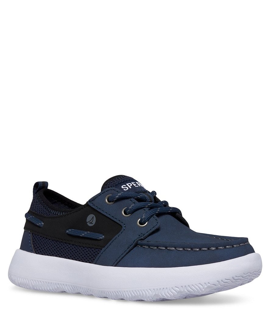 Navy blue deals sperry shoes