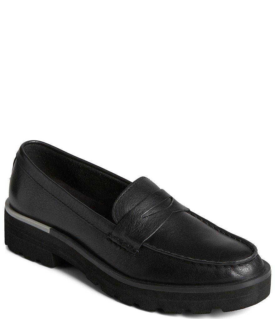 Penny Loafer - Solid Black Leather (Chunky Sole)