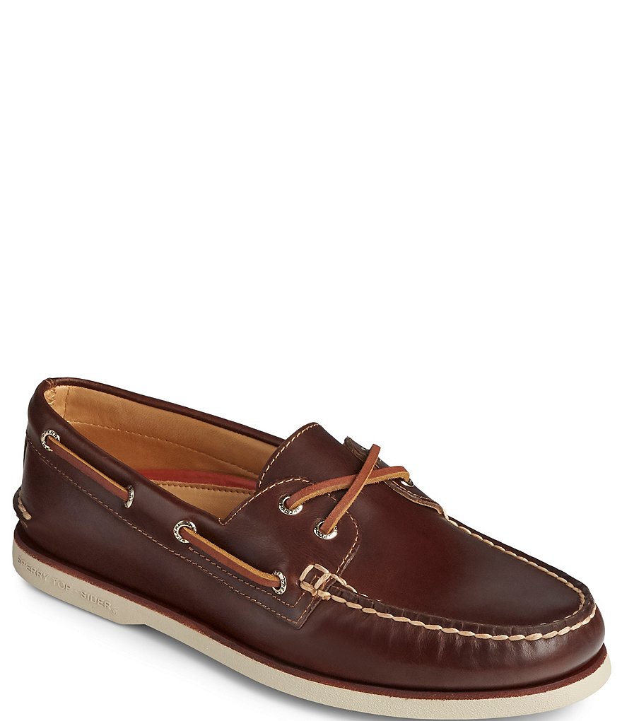 Sperry Men's Gold Authentic Original 2-Eye Leather Boat Shoes | Dillard's