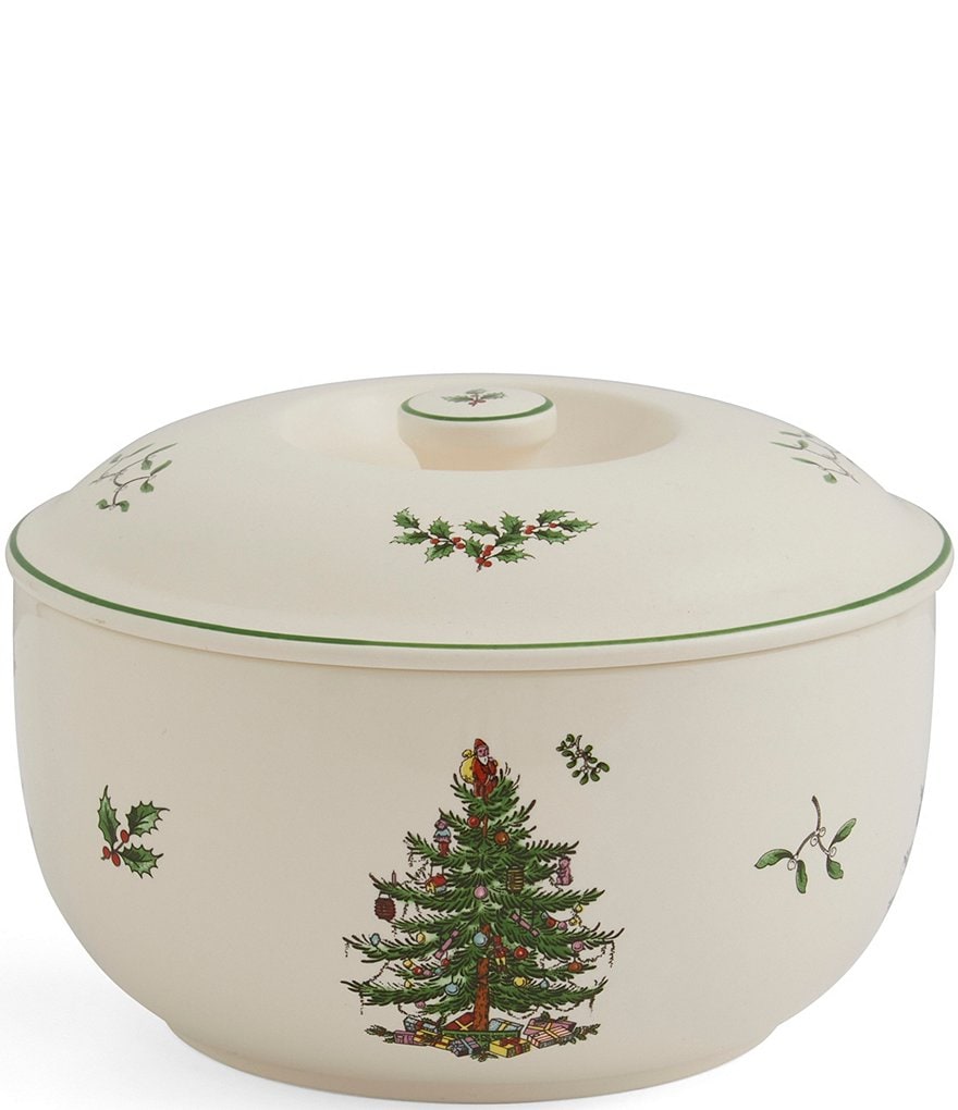 Christmas Tree Rectangular Handled Baking Dish