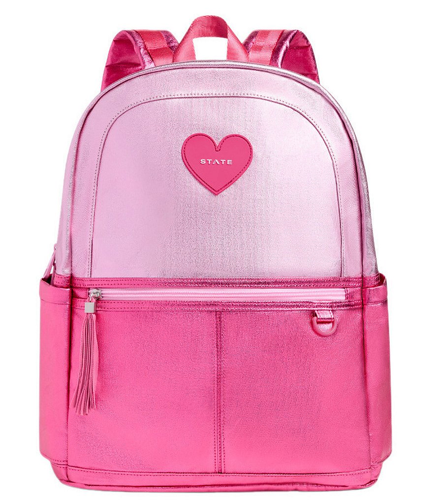 STATE Bags Kids Kane Pink/Hot Pink Double Pocket Backpack | Dillard's