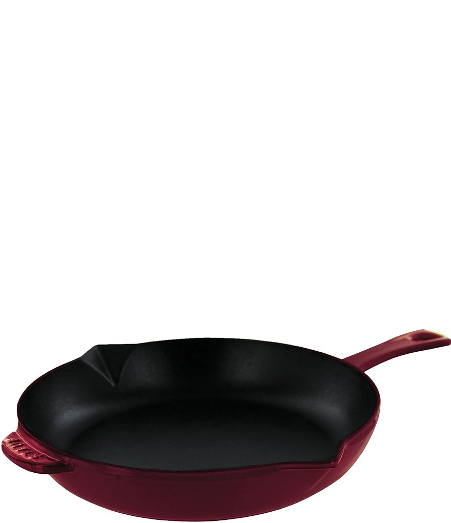 Staub Cast Iron Fry Pan, 12-in, Grenadine