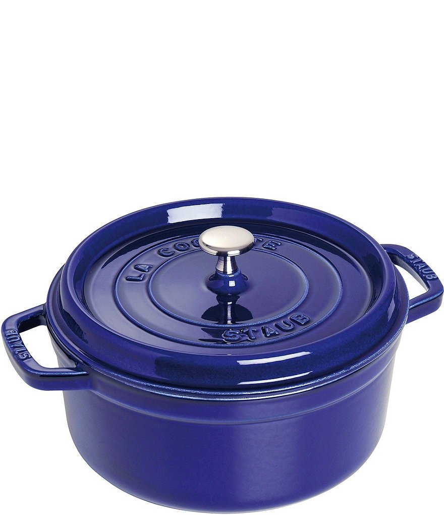 Staub Cast Iron 2.75 qt. Round Cocotte - Dark Blue