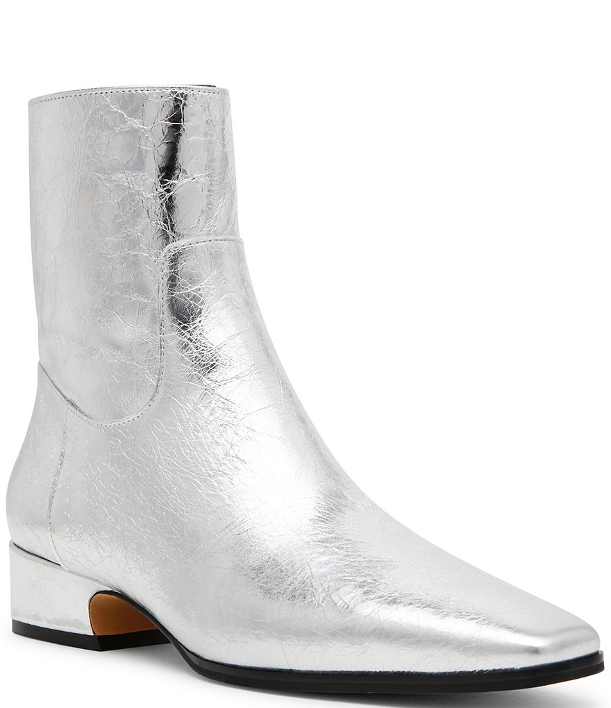 Steve Madden Dusty Leather Square Toe Ankle Booties | Dillard's