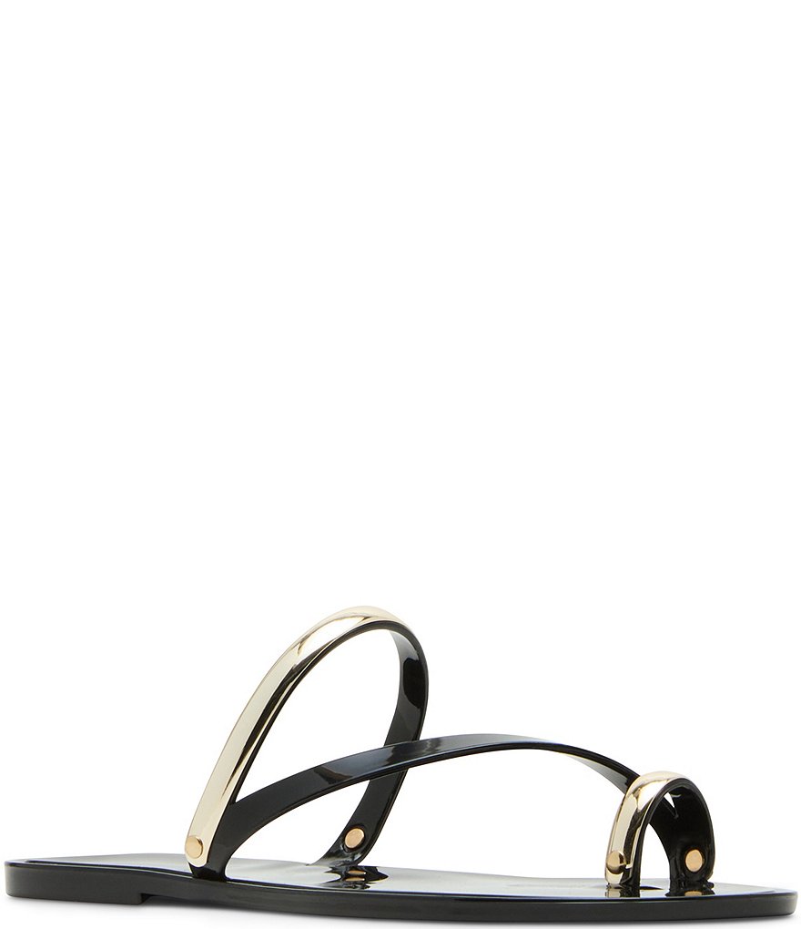【春夏注目】STEVE MADDEN Fuze スライドサンダル おしゃれ Steve Madden Fuze Jelly Toe Loop Flat Sandals | Dillard's