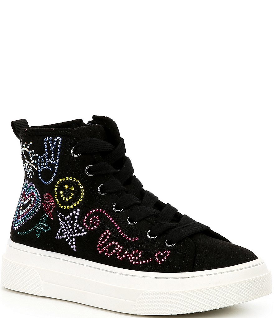 Steve Madden Girl’s Tholand Faux Fur & deals Rhinestone Trim High-Top Sneakers