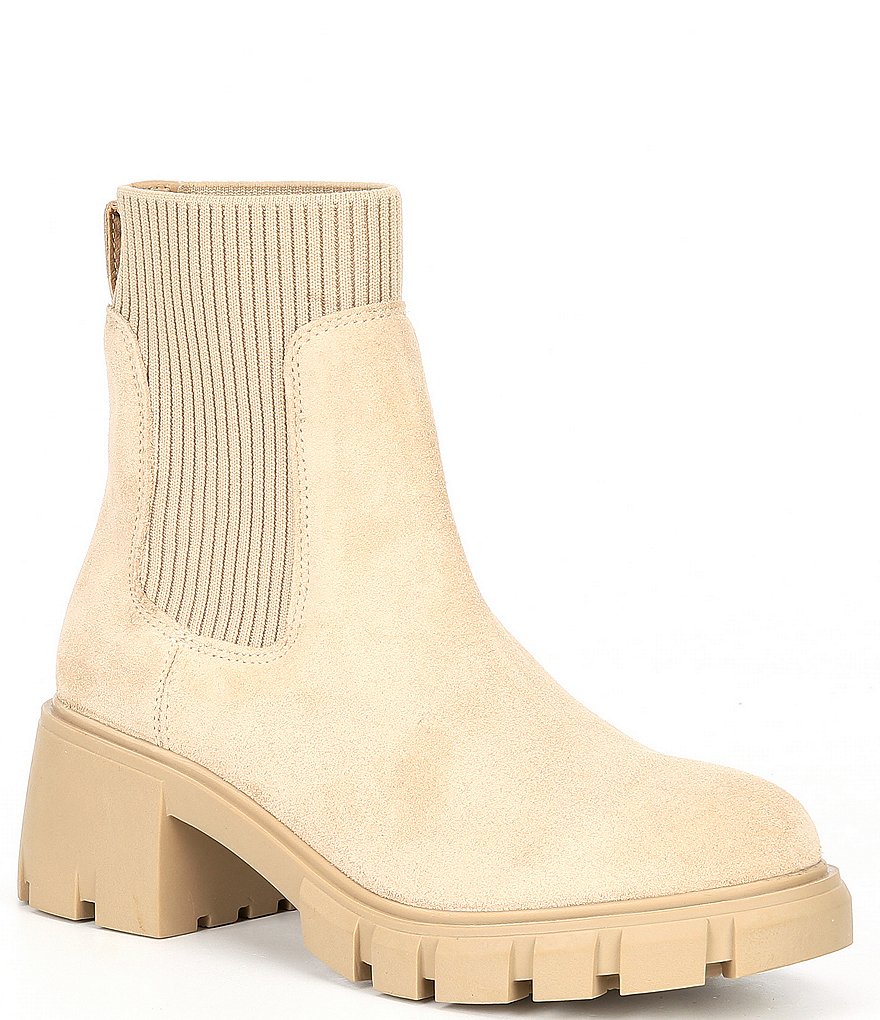 Steve Madden Hayle Suede Lug Sole Platform Booties | Dillard's