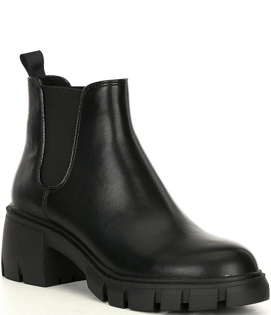 steve madden bound block heel chelsea boot