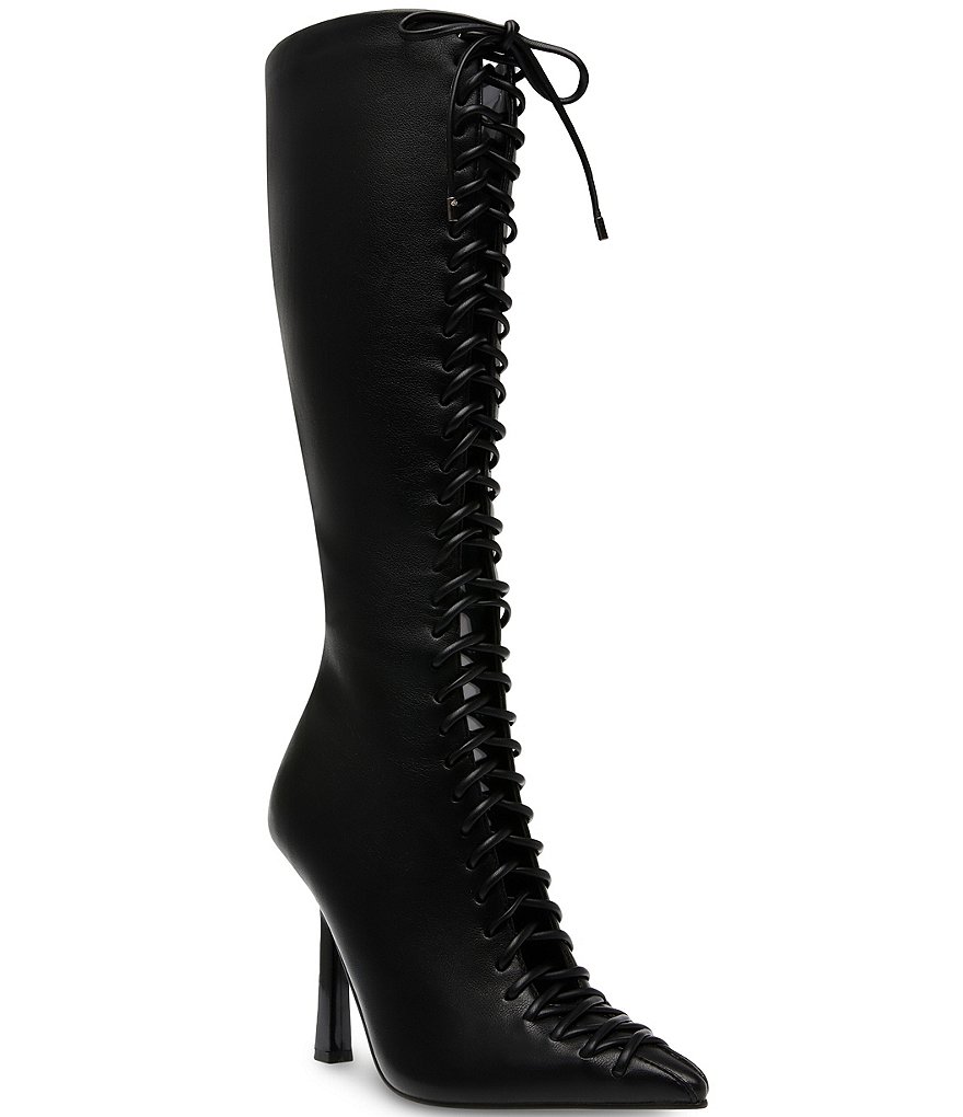 Stiletto boots clearance lace up