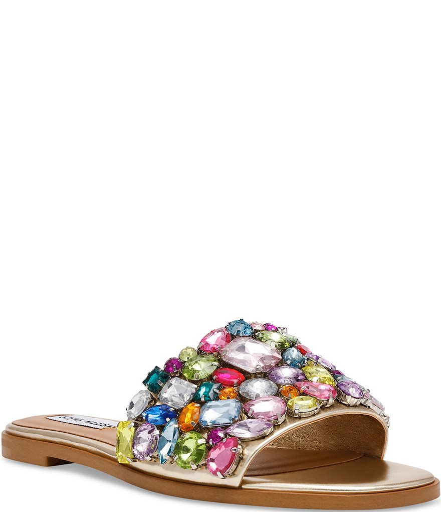 Steve madden rage embellished fashion slide sandals